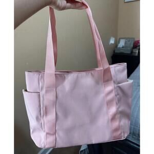 Pink tote bag